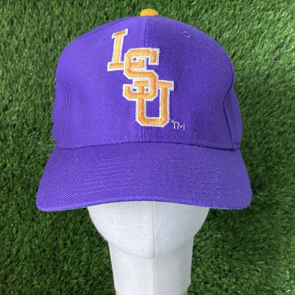 VTG LSU New Era Pro Model 50fifty Fitted 7.5 Embroidered Baseball Cap Hat NCAA